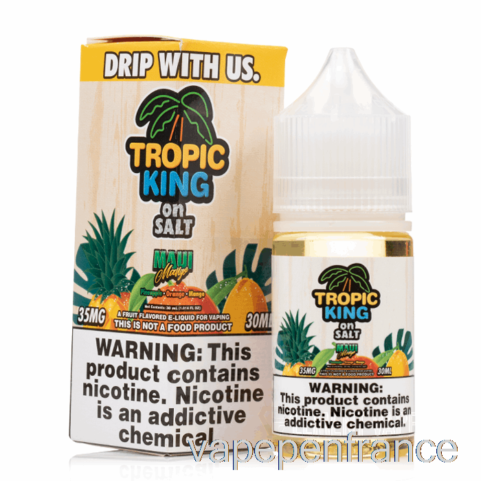 Mangue Maui - Roi Tropique Sur Sel - Stylo Vape 30 Ml 50 Mg